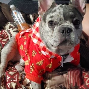 Beast & Buckle Sz M Pizza Hoodie Dog Sweatshirt- DISCONTINUED DEADSTOCK